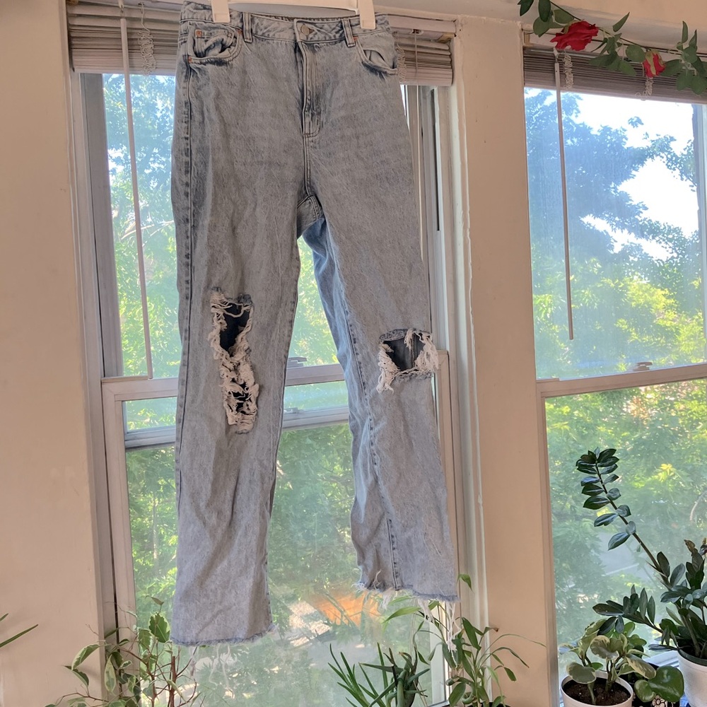 garage denim 90s straight leg jeans